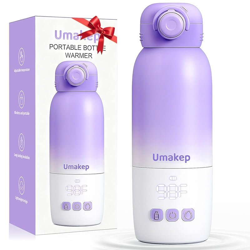 Portable Baby Bottle Warmer: Fast Heating, Smart Temperature Control,